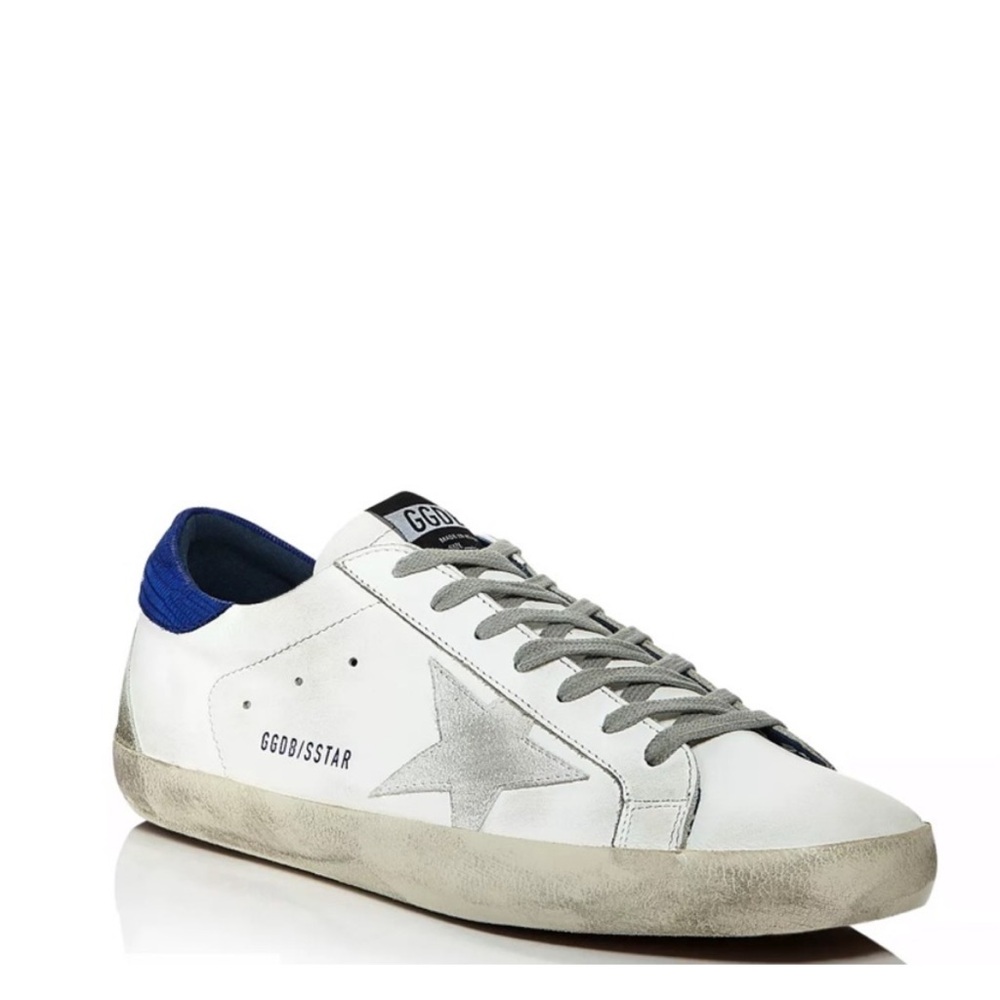Golden Goose Superstar White-Blue Lizard